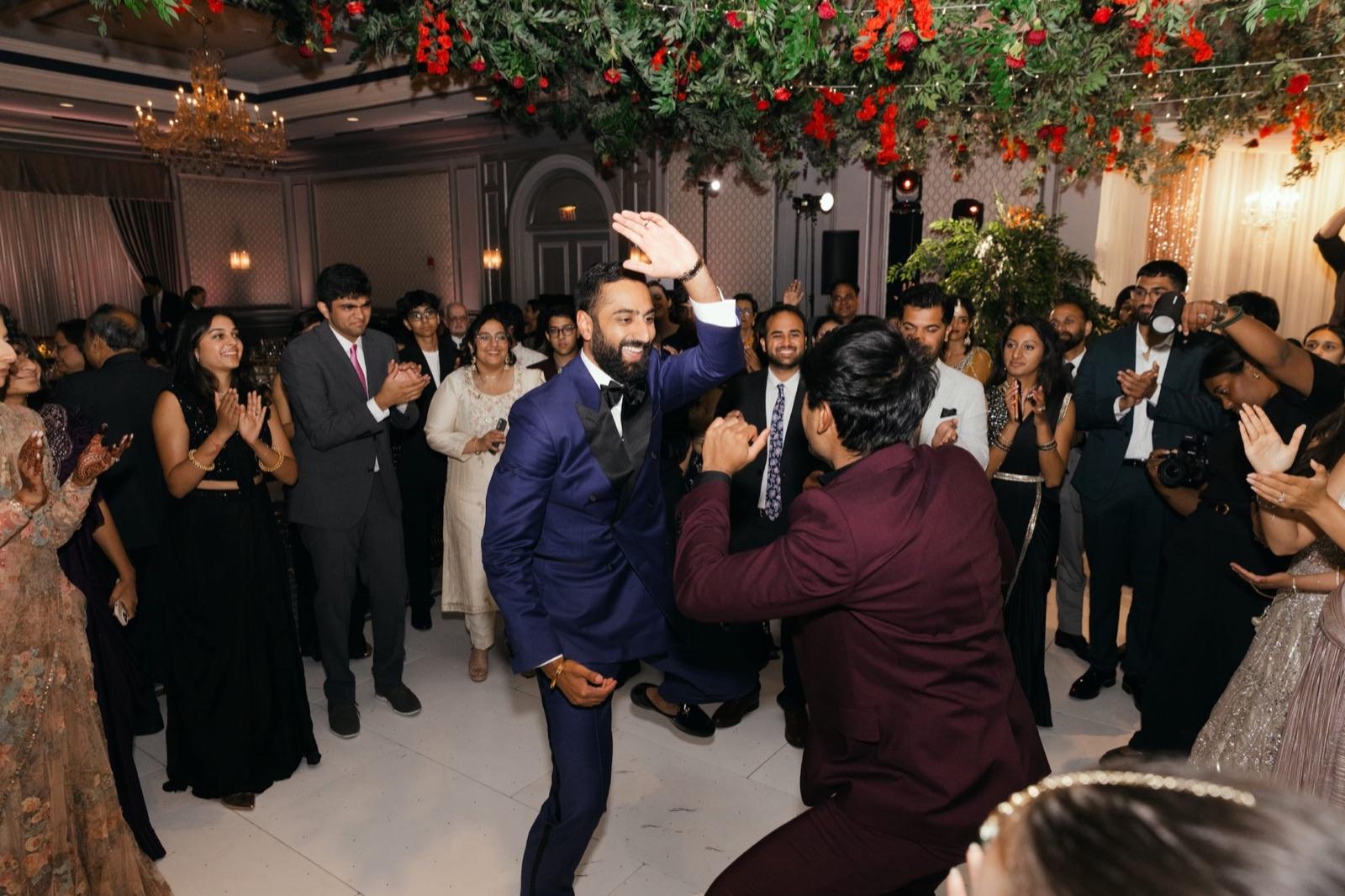 Couple at their wedding celebration
